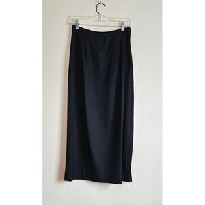 Pendleton Women's Black 100% Virgin Wool Long Skirt Size 6 Made in USA
